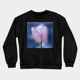 Realistic purple tulip Crewneck Sweatshirt